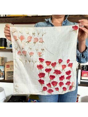 VTG Nina Ricci Rose Scarf
